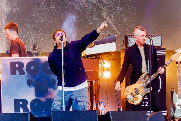 2023年6月30日 摇滚音乐节 比利时Werchter Liam Gallagher音乐会 — 图库照片