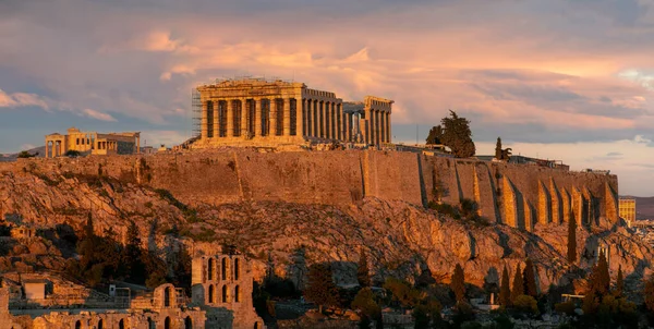 Akropolis Aten Det Mest Kända Monumentet Antikens Grekland Det Mest — Stockfoto