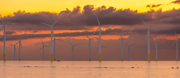 Offshore Wind Farm Storm — Stock Photo, Image