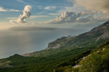 Doğa Parkı Biokovo, Dalmaçya ve Hırvatistan 'daki manzaraya muhteşem bir bakış açısı