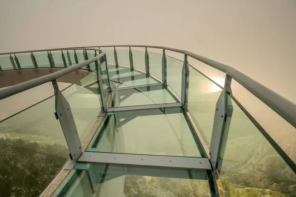 Skywalk Biokovo Glass Viewing Terrace Makarska Riviera — Stock Photo, Image