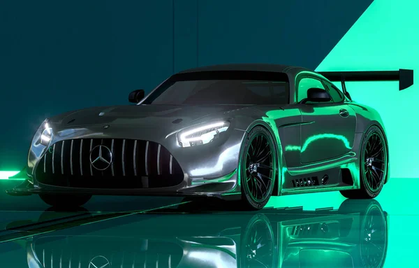 Mercedes Amg Gt3 Studio Render — Stock Photo, Image