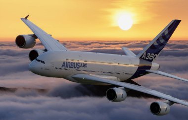 Airbus A380. Dünyanın en büyük yolcu uçağı.