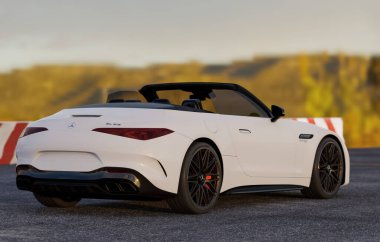 Mercedes-AMG SL: sportif tasarım, yumuşak kumaş çatı, yüksek performans, lüks konfor ve maksimum günlük kullanım.