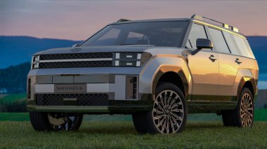 Hyundai Santa Fe-New SUV Büyük, aktif bir aile için.