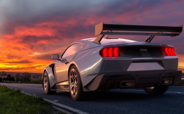 Ford Mustang GTD 2025-Sokak-yasal, pist-hazır süper araba