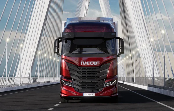 Iveco Way Truck Long Distance Traffic — Stock Photo, Image