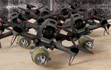 DJI 'nin FPV insansız hava aracının savaş modifikasyonu onu bir intihar insansız hava aracına dönüştürdü.