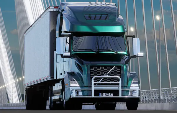 Volvo Vnl Long Haul Trucks Sleeper Semi Trucks — Stock Photo, Image