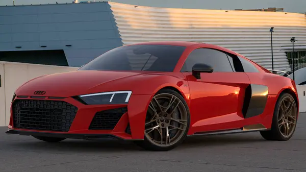 Audi Народжений Трасі Зроблений Дороги Стокова Картинка