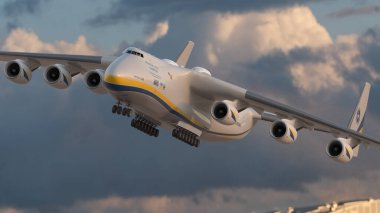 Antonov An-225 Mriya. Dünyanın en büyük nakliye uçağı.
