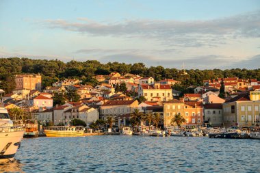  Hırvatistan 'ın Mali Losinj kentindeki Panorama