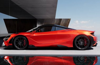 McLaren 765LT Spiderna modern mimarinin arka planı