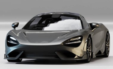 McLaren 765LT Spider fotoğraf stüdyosunda.