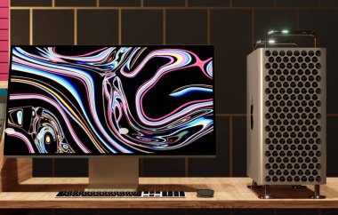 Apple profesyonel koleksiyonu Pro Ekran XDR, Mac Pro, Klavye ve Fare