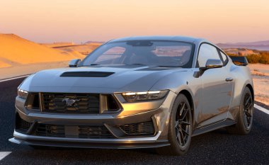 Sportif Ford Mustang Karanlık At