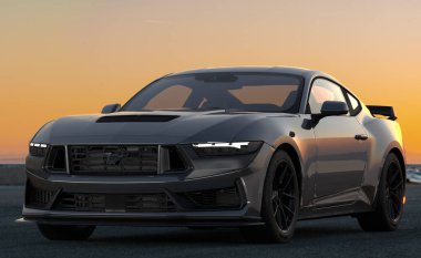 Sportif Ford Mustang Karanlık At