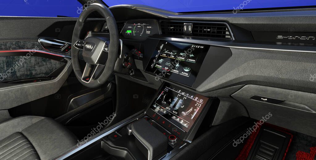 Audi Q8 E-Tron interior,dashboard