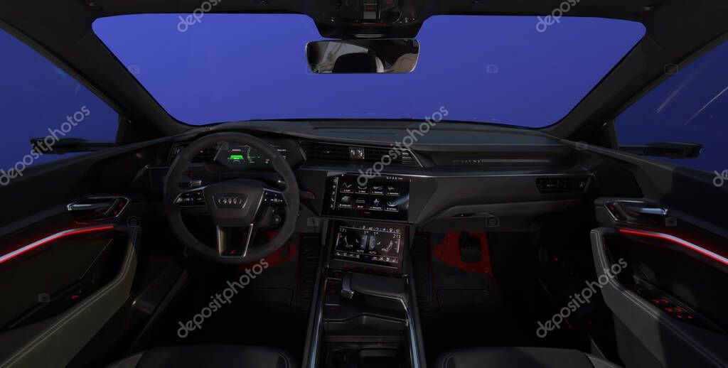 Audi Q8 E-Tron interior,dashboard