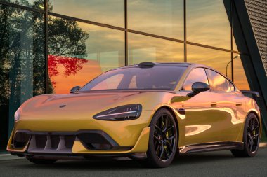  Xiaomi SU7 Ultra yarış pistleri için tasarlanmış yüksek performanslı bir prototip..