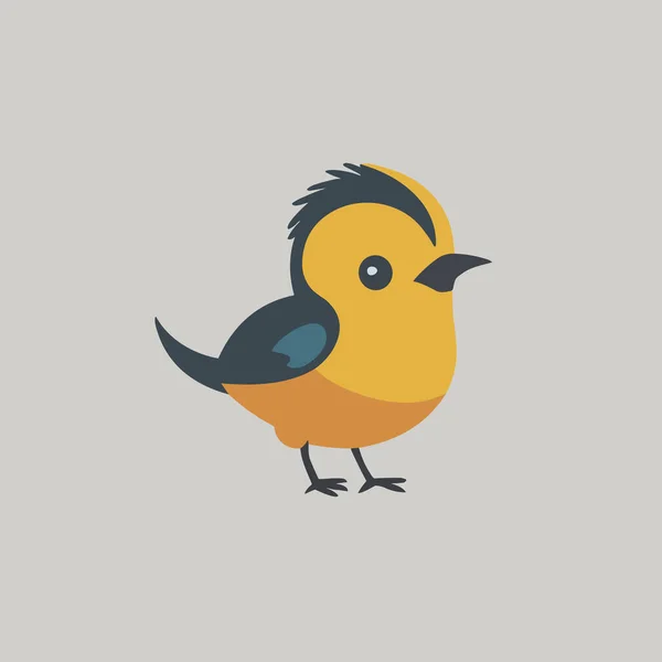 Ilustração Simples Pássaro Imagem Desenho Animado — Vetor de Stock
