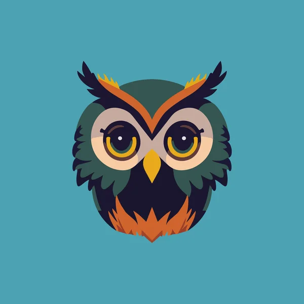Illustration Cute Owl Cartoon Image Can Use Logo — Stock Vector