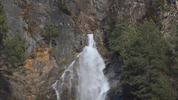 Waterfall Meiringen Alpbach Hasli Valley Canton Bern Switzerland — Vídeo de stock