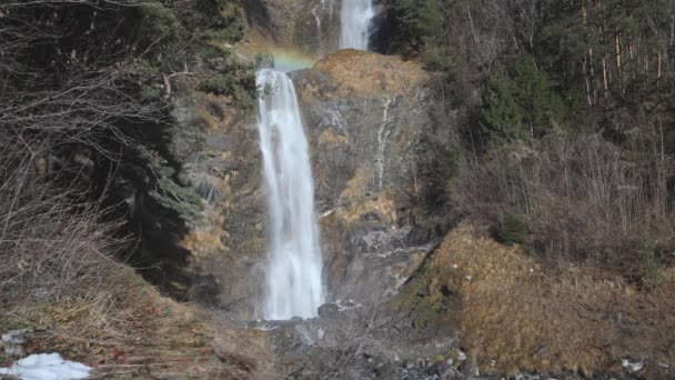 Waterfall Meiringen Alpbach Hasli Valley Canton Bern Switzerland — Videoclip de stoc