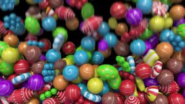 Tatlı Şeker Dönüşümleri alfa ile yıkılıyor. 3B görüntüleme.