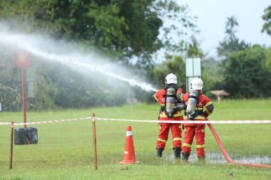 Terengganu 14 Eylül 2023. Terengganu 'da itfaiyeciler için Yetenek Yarışması düzenlendi. Terengganu 14 Eylül 2023. Terengganu 'da itfaiyeciler için yetenek yarışması düzenlendi..