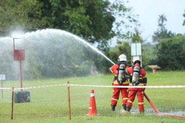 Terengganu 14 Eylül 2023. Terengganu 'da itfaiyeciler için Yetenek Yarışması düzenlendi. Terengganu 14 Eylül 2023. Terengganu 'da itfaiyeciler için yetenek yarışması düzenlendi..