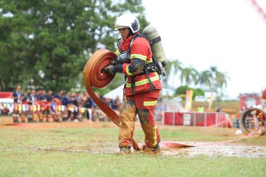 Terengganu 14 Eylül 2023. Terengganu 'da itfaiyeciler için Yetenek Yarışması düzenlendi. Terengganu 14 Eylül 2023. Terengganu 'da itfaiyeciler için yetenek yarışması düzenlendi..