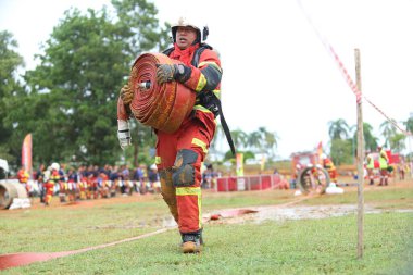 Terengganu 14 Eylül 2023. Terengganu 'da itfaiyeciler için Yetenek Yarışması düzenlendi. Terengganu 14 Eylül 2023. Terengganu 'da itfaiyeciler için yetenek yarışması düzenlendi..