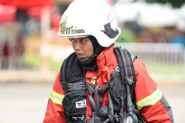 Terengganu 14 Eylül 2023. Terengganu 'da itfaiyeciler için Yetenek Yarışması düzenlendi. Terengganu 14 Eylül 2023. Terengganu 'da itfaiyeciler için yetenek yarışması düzenlendi..  