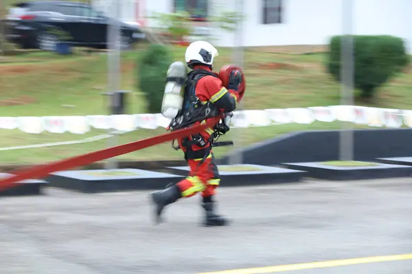 Теренггану Сентября 2023 Года Теренггану Прошел Конкурс Компетенция Пожарных — стоковое фото
