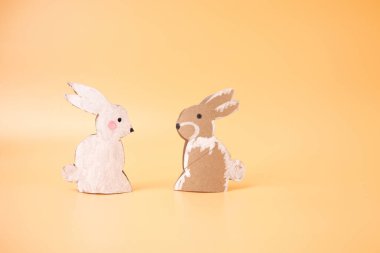 Çocuk ve anaokulu, DIY, özel ders, ilkbahar oyuncağı, geri dönüşüm sanatı için tuvalet kağıdı rulosu konsepti 