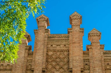 Kentsel peyzaj, mimari detay Madrid, İspanya