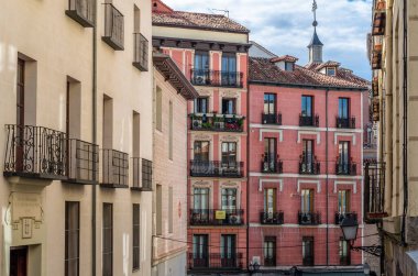 Kentsel peyzaj, mimari detay Madrid, İspanya