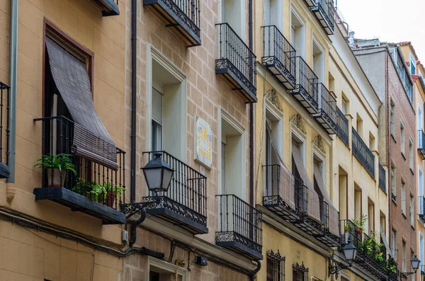 stock image Urban landscape, architecture detail in Madrid, Spain