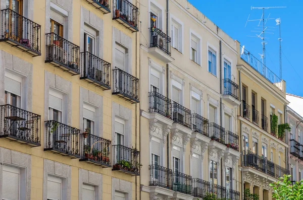 城市风景 建筑学细节在马德里 西班牙 — 图库照片