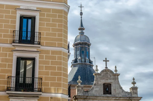 Kerk Oude Stad Van Madrid Spanje — Stockfoto