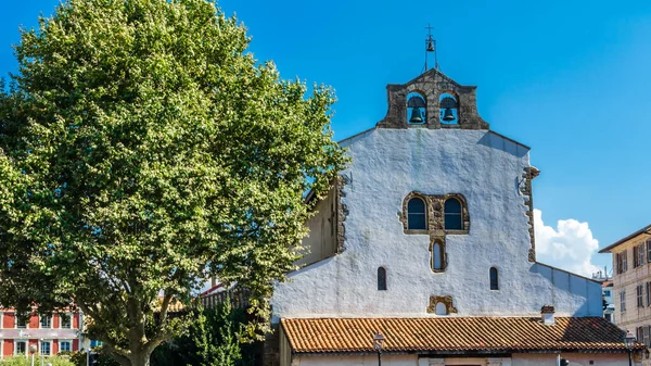 Pequena Fachada Igreja Bayonne Sul França — Fotografia de Stock