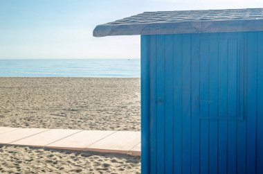 Güney İspanya, Endülüs, Fuengirola plajı manzarası
