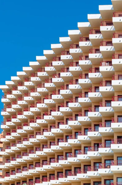 stock image FUENGIROLA, SPAIN - OCTOBER 13, 2021: Modern buildings and hotels on the seafront in Fuengirola, Andalusia, southern Spain