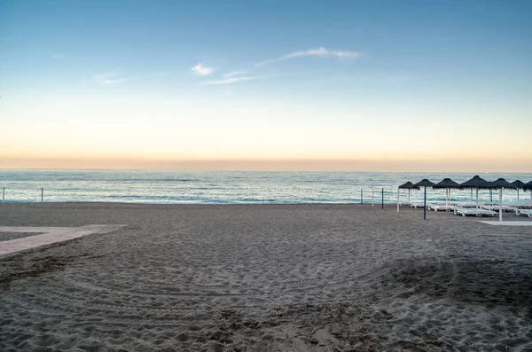 Вид Пляж Фуенгірола Андалусія Південна Іспанія — стокове фото