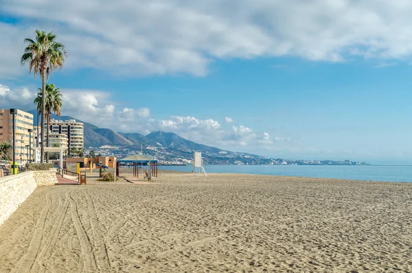 Вид Пляж Фуенгірола Андалусія Південна Іспанія — стокове фото