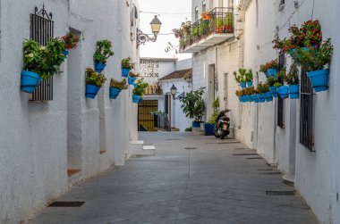 Typical architecture in the town of Mijas located on the Costa del Sol, Malaga province, Andalusia, southern Spain