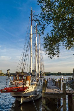 ROTTERDAM, THE NETHERLANDS - AUGUST 26, 2013: View of The Veerhaven, one of the many ports in Rotterdam, the Netherlands
