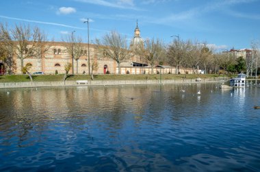 Toledo ili, Talavera de la Reina kasabasına park et, Castilla La Mancha, orta İspanya