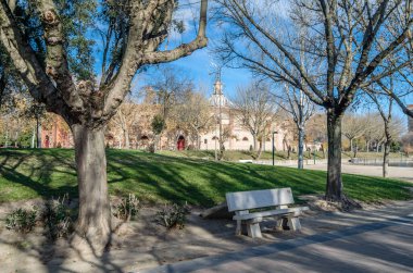 Toledo ili, Talavera de la Reina kasabasına park et, Castilla La Mancha, orta İspanya